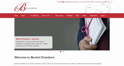 Desktop Screenshot of becket-chambers.co.uk