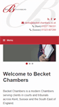 Mobile Screenshot of becket-chambers.co.uk